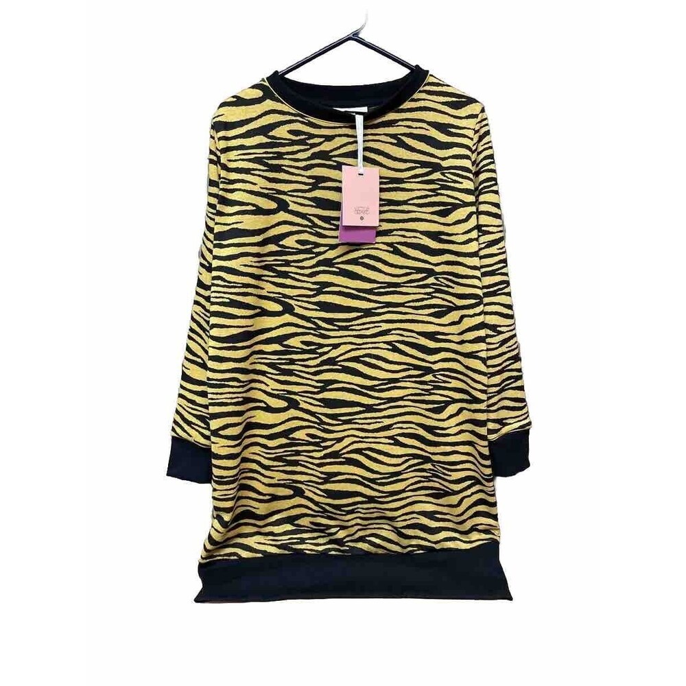 Victor Glemaud sweater tunic‎ top Womens Size Medium Animal Print Long Sleeve